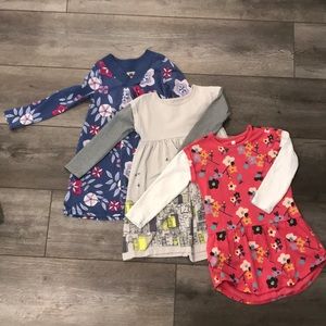 3 T-Collection Long Sleeve Dresses (6-7 yr old).
